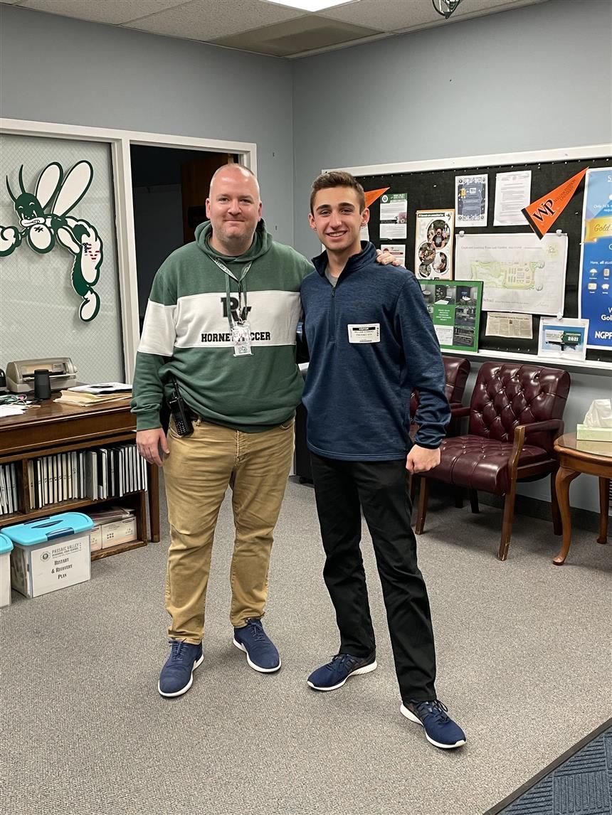 Superintendent Braken Healy and Bill Pickney; photo credit: Billy Pickney